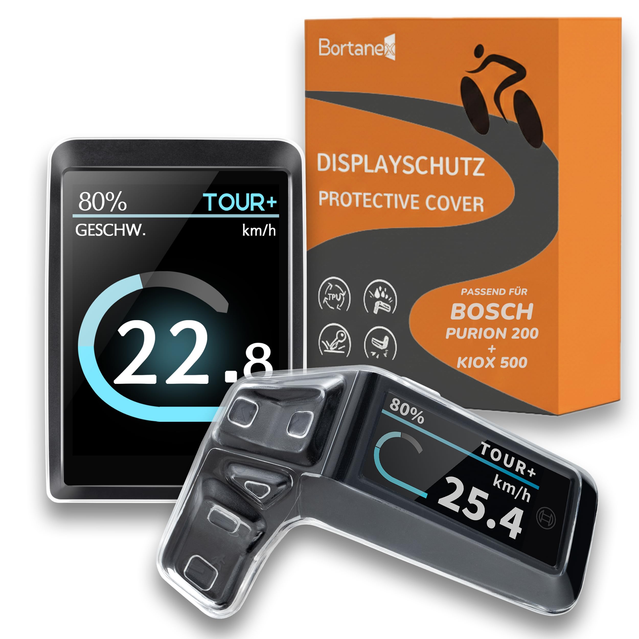 kwmobile Smartphone-Hülle EBike Computer Case für Bosch Purion 200, transparente Hülle Fahrrad kwmobile Smartphone-Hülle EBike Computer Case für Bosch Purion 200, transparente Hülle Fahrrad