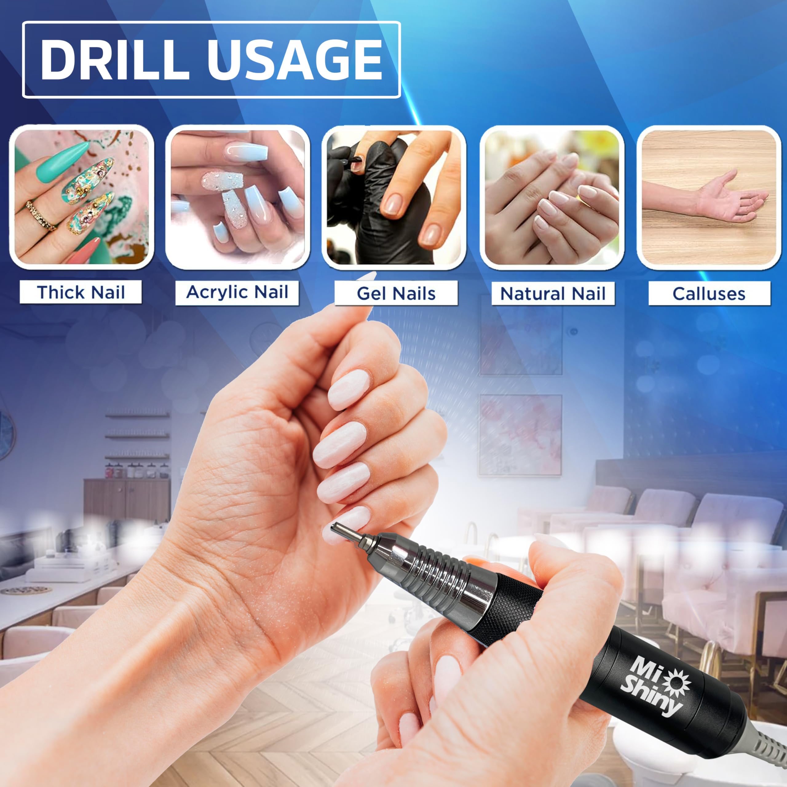 Amazon.com: MiShiny 30.000RPM Professional Nail Drill Machine