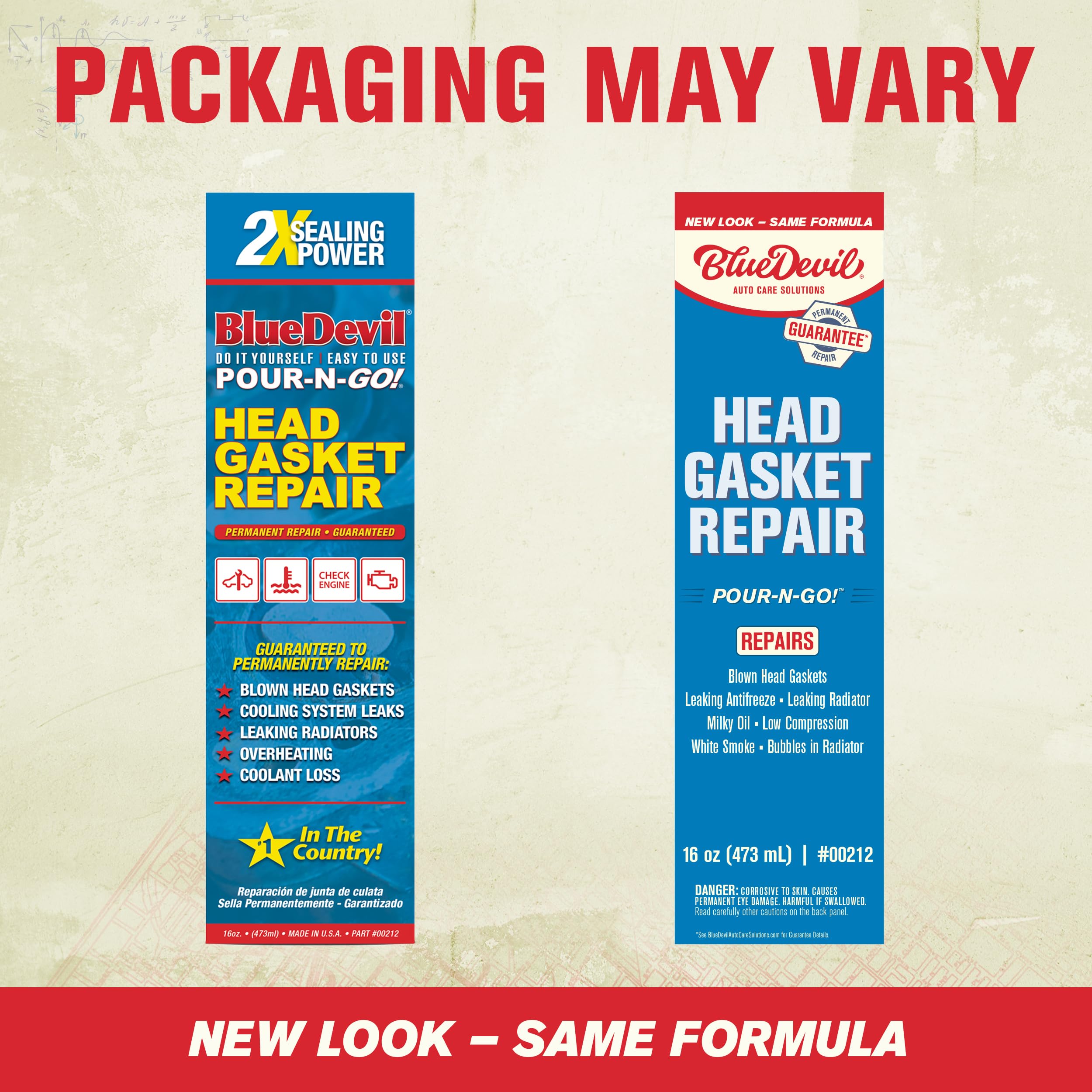 BlueDevil 00212 Head Gasket Repair - 16 Ounce (Pack of 12)