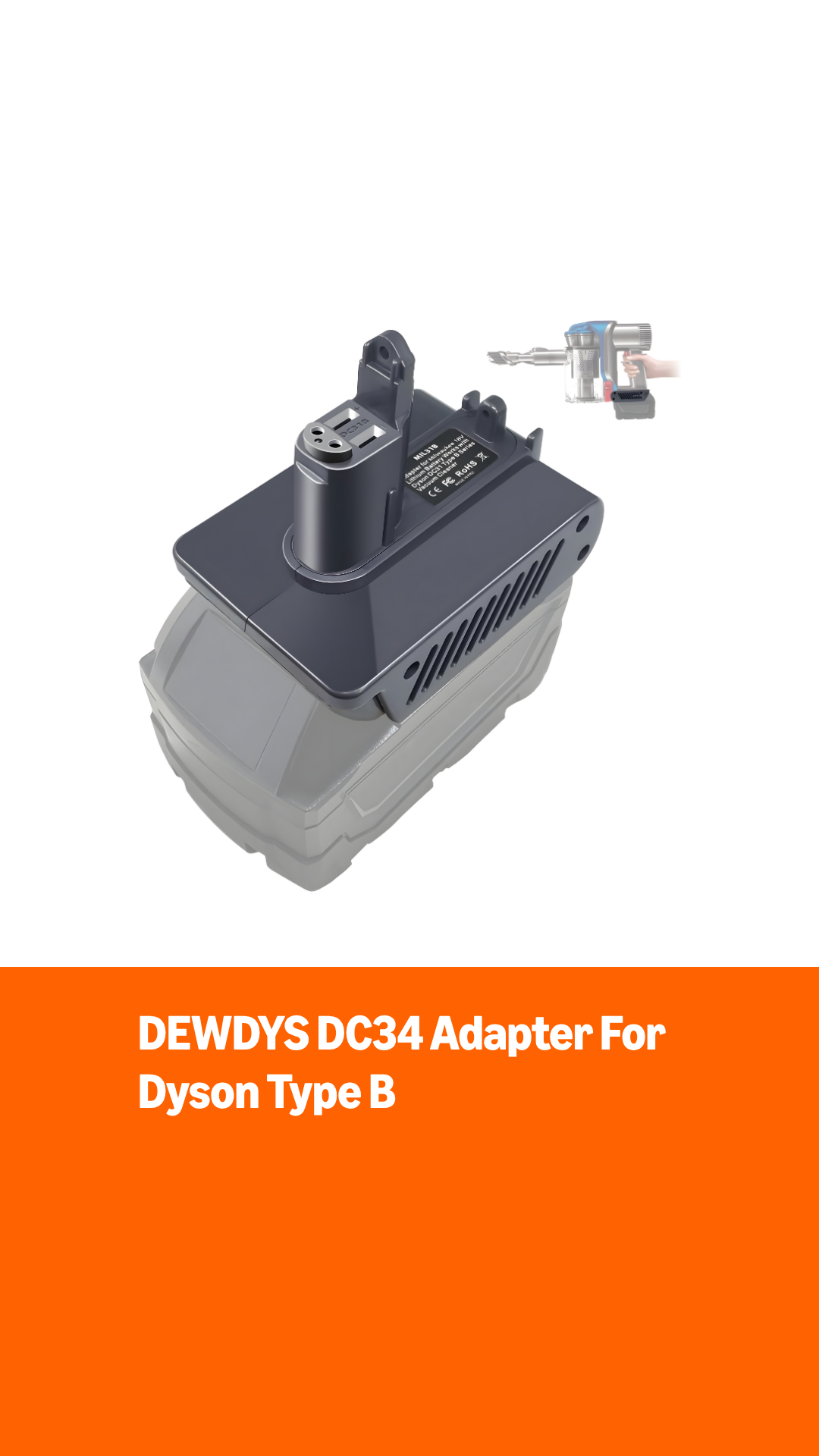 Amazon.com: DEWDYS DC31 Type B Battery Adapter for Milwaukee 18V