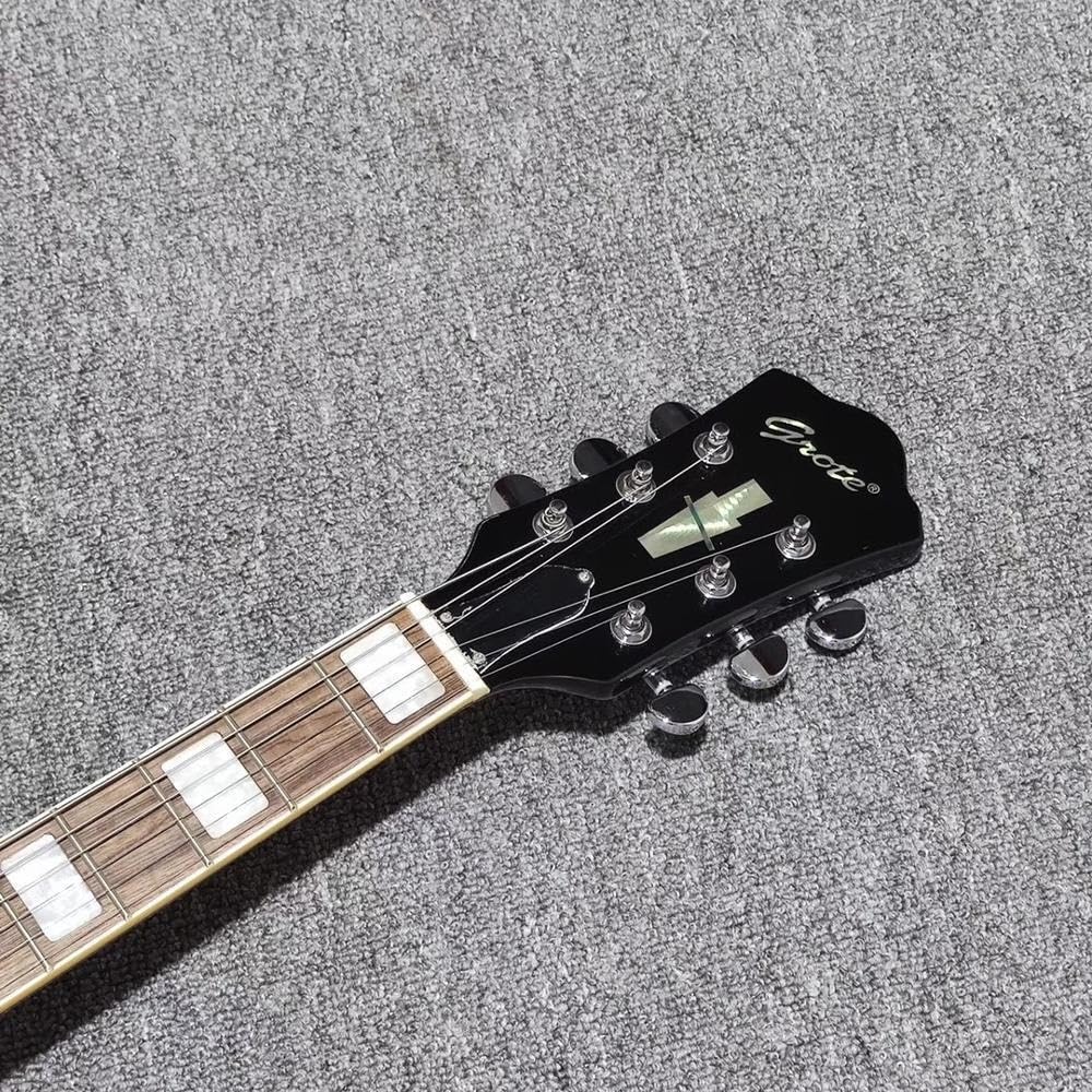 Chitarra elettrica jazz a spalla mancante personalizzata con corpo cavo Guitarra professionale