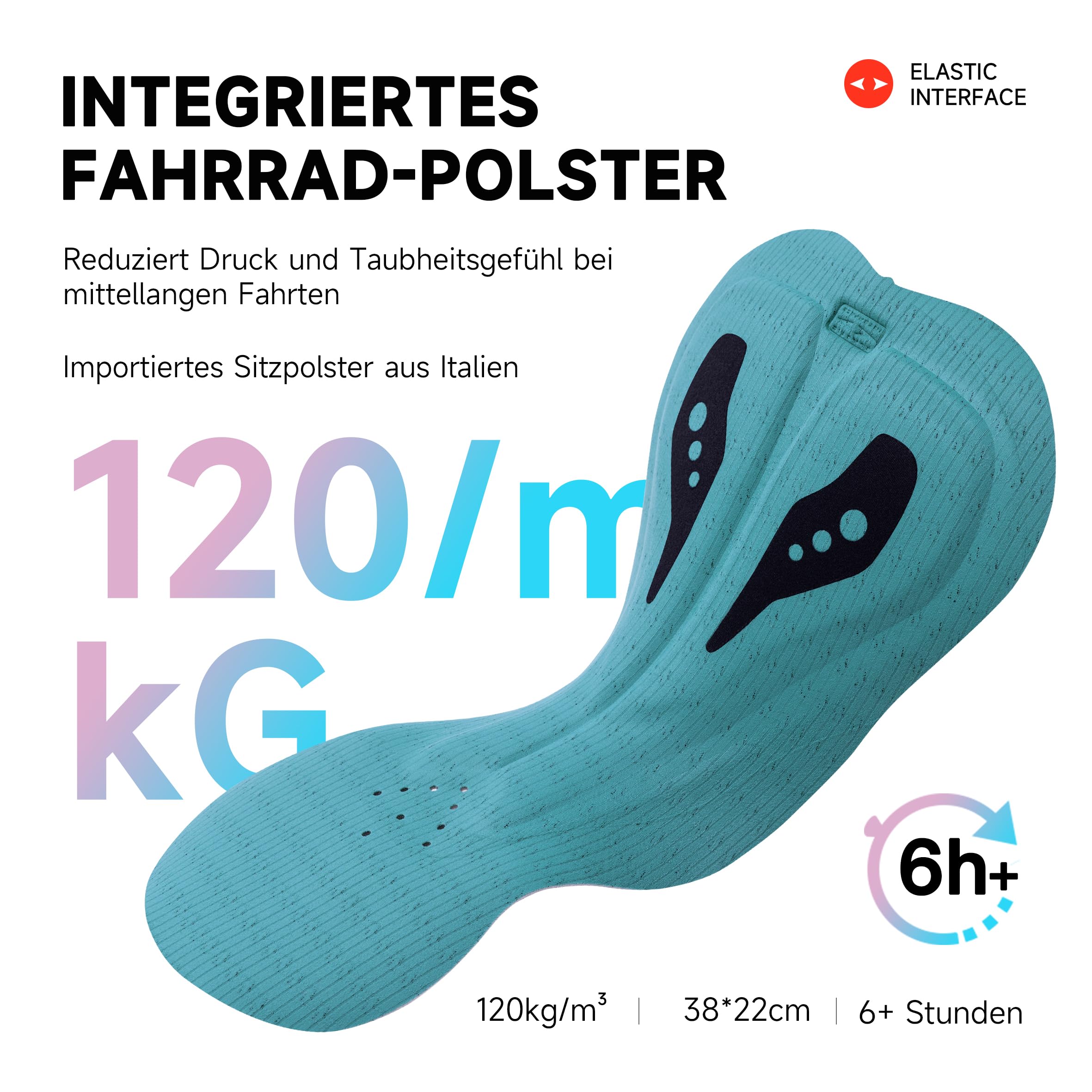 Santic Herren Triathlonanzug Einteiler Langarm Triathlon Anzug Gepolstert Trisuit Triathlon Kurz Hohe Elastizität Abnehmen Fahrrad Skinsuit