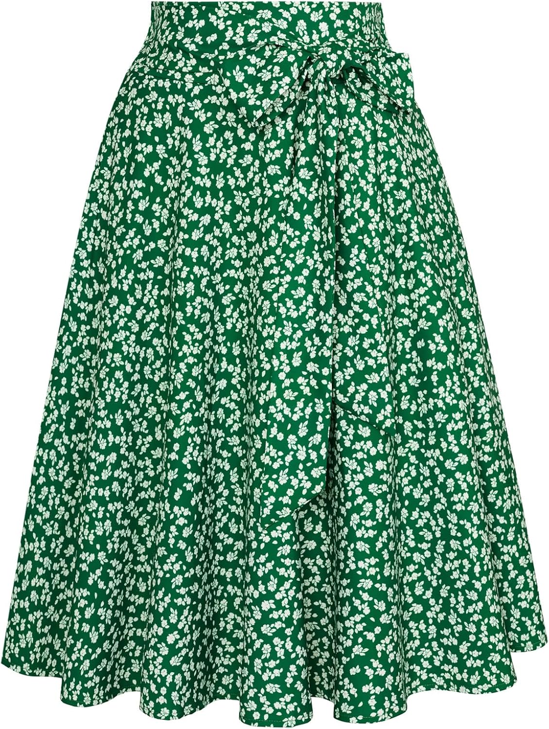 Green and White Floral