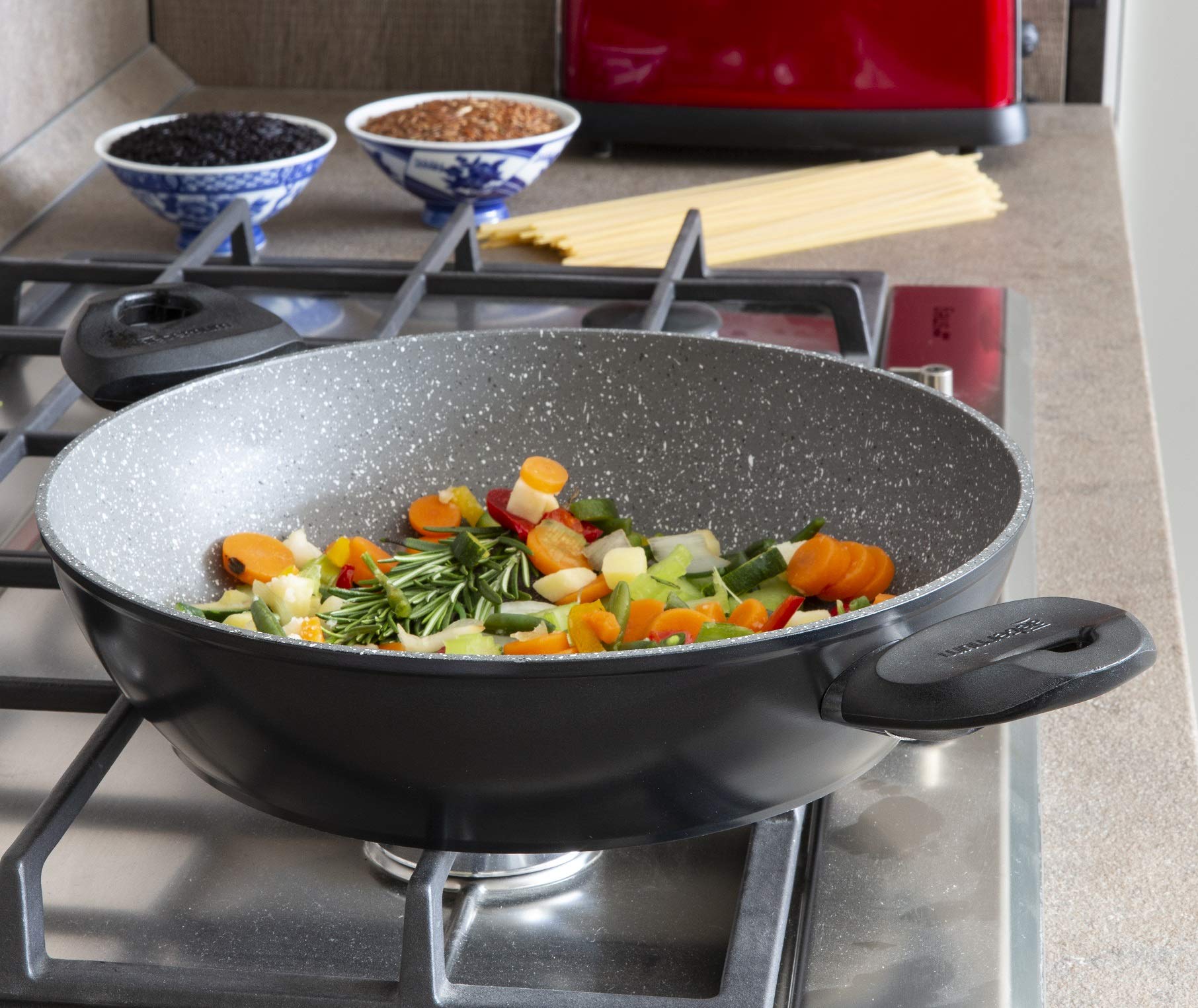 Couvercle Poele 30 Cm Poêle Anti-adhésive Tramontina 30 Cm - Poignée Amovible - Compatible Gaz Et Vitrocéramique Pan Induction