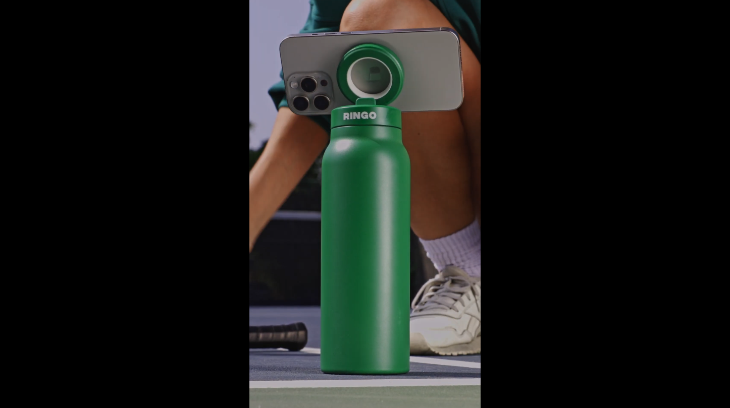 Amazon.com: RINGO PRO Water Bottle with Magnetic Phone Mount & Sip