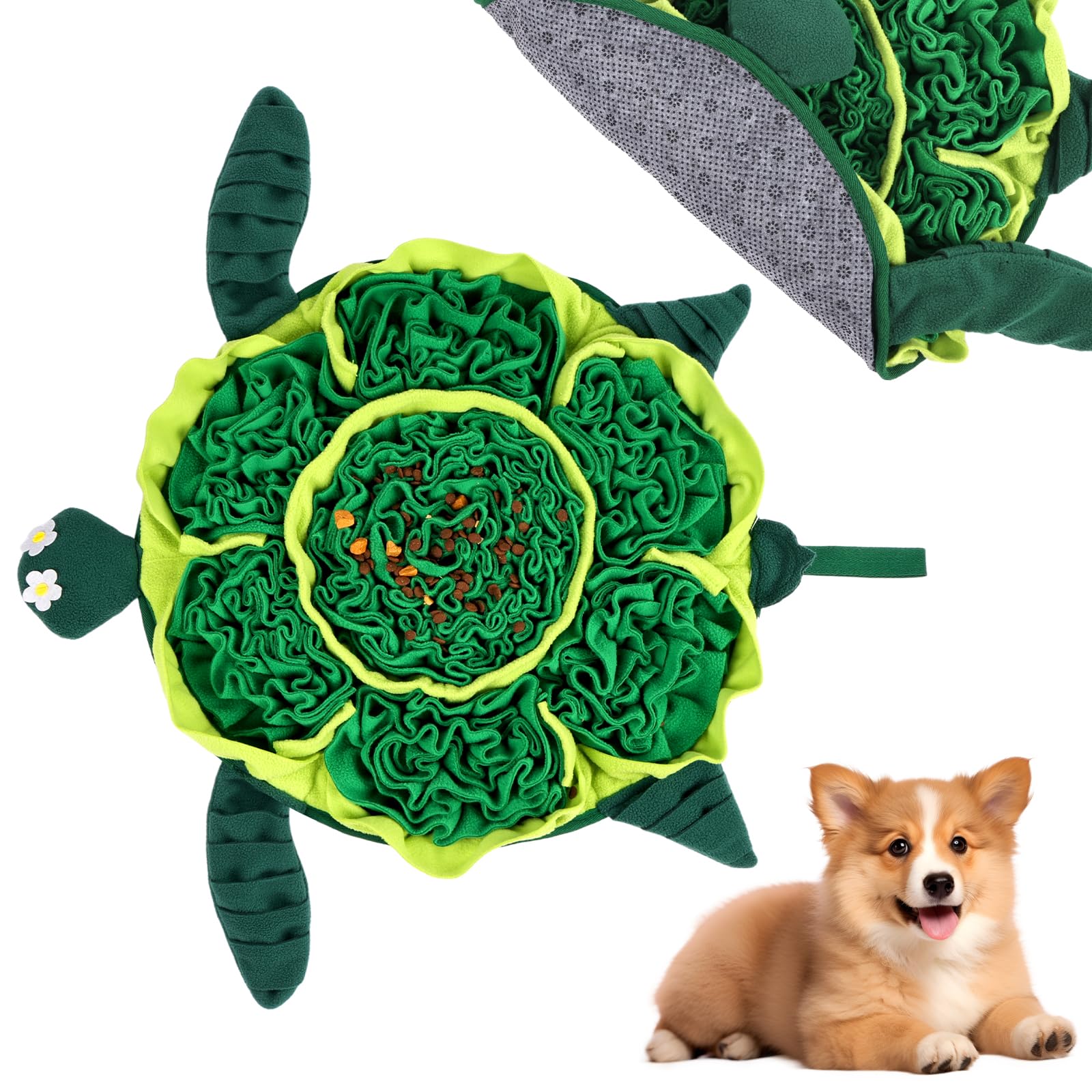 OSDUE Snuffle Mat for Dogs, Interactive Feeding Game, Pet Slow Feeding Mat Encourages Natural Foraging Skills Slow Eating, Stress Relief, Smell Training Dog Toys for Large Medium Puppies