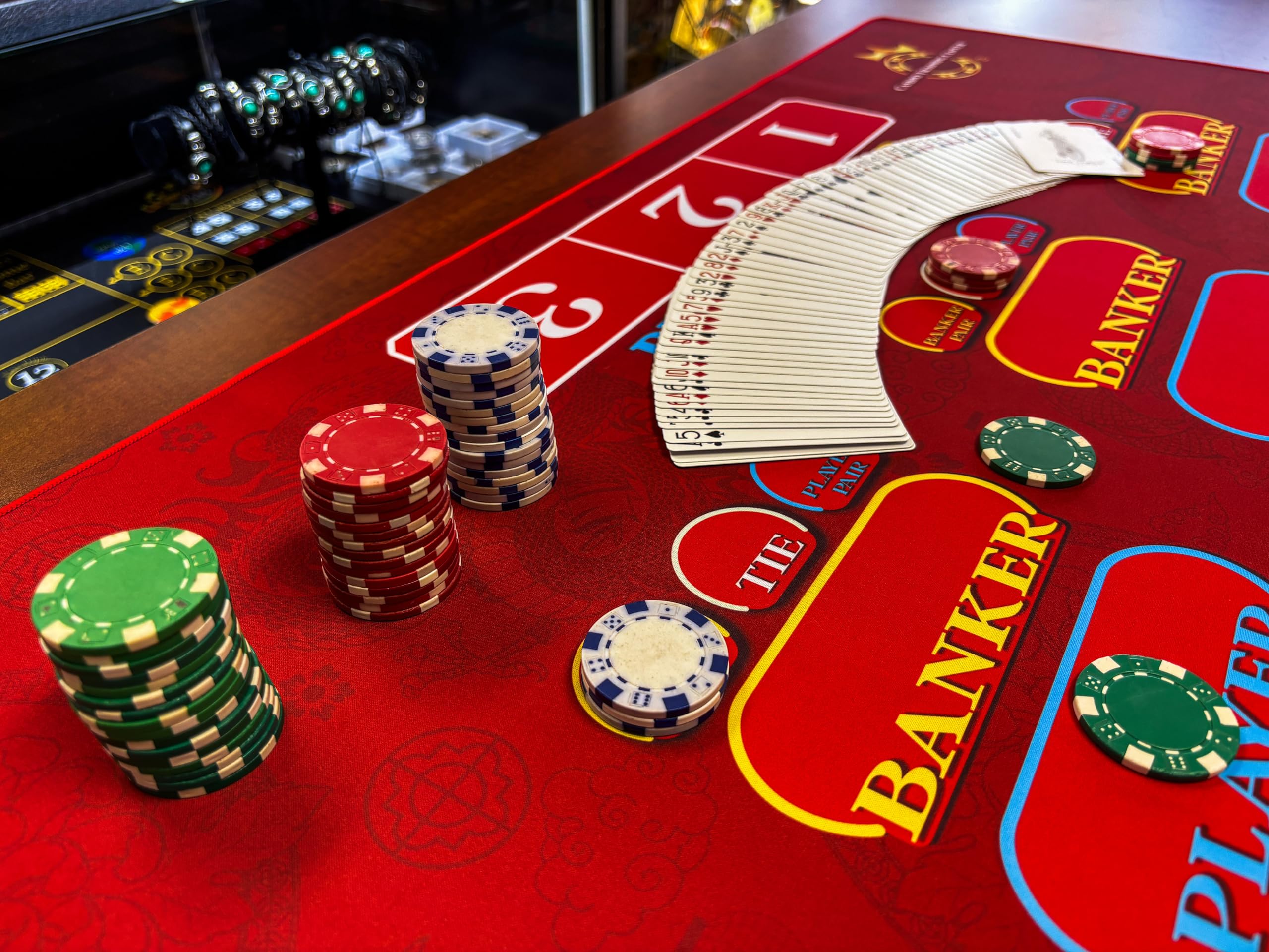 Amazon.com: Casino Quest Mini Baccarat Dealer Practice Mat 34.5