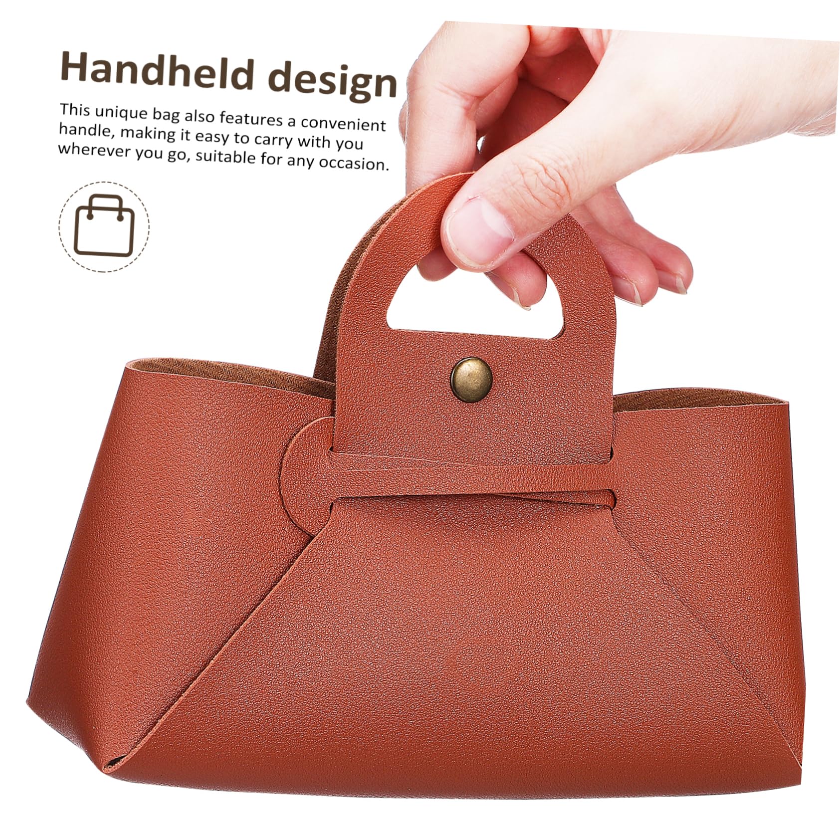 FRCOLOR 4 Custodie per Occhiali da Sole Multi-funzionali Set in Pelle Pu con Manico Resistenti All'acqua, per Vacanze Estive e Attività All'aperto