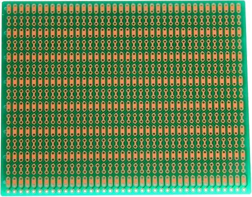 BB2 BusBoard-2, patrón en zigzag, PCB de 1 cara, máscara de soldadura, tamaño 2 = 3.937 x 3.150 in (3.94 x 3.15 pulgadas) disponible en Yaxa Guatemala