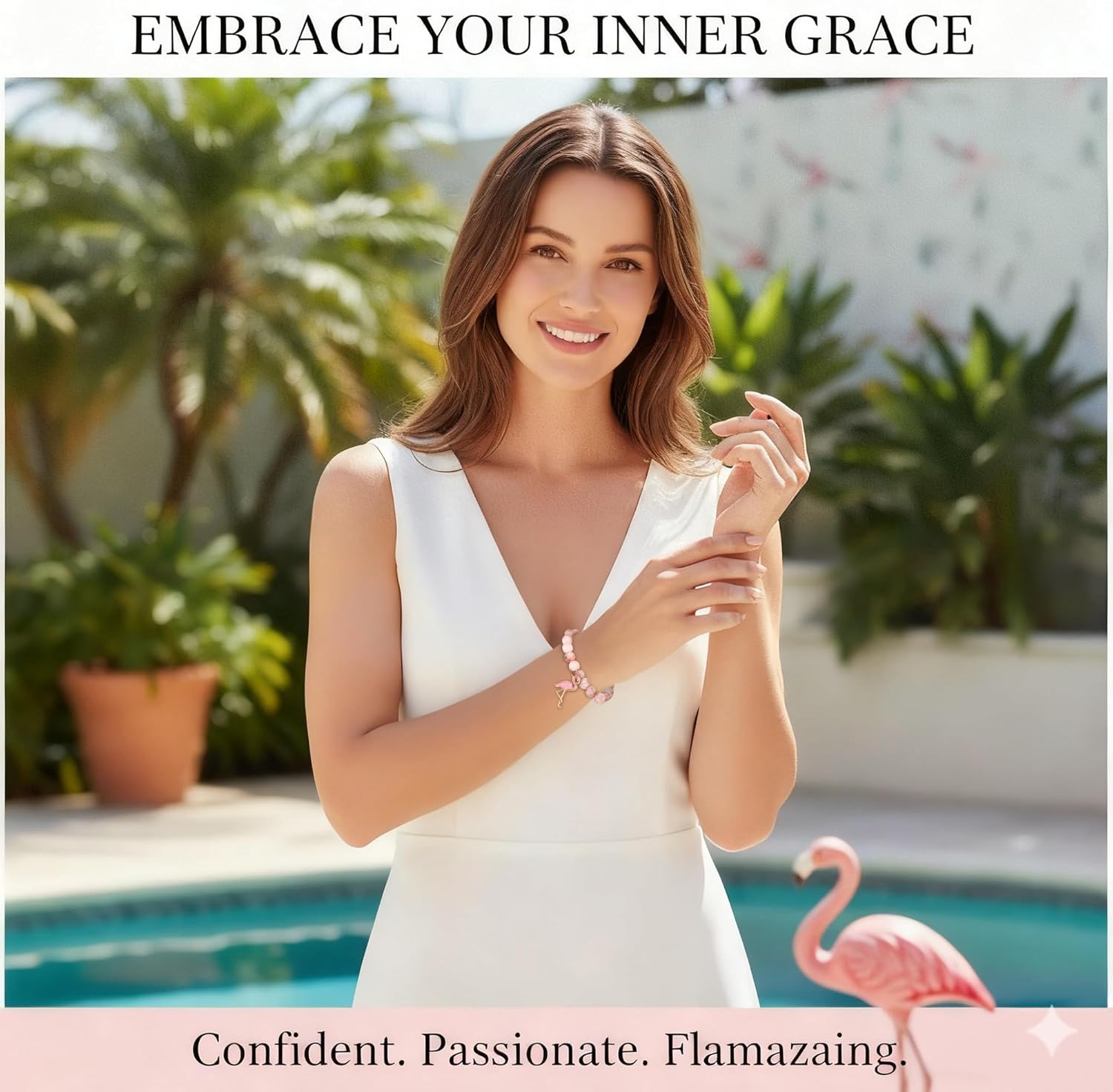 Sereney Soccer Volleyball Pickleball Softball Gifts for Girls, Adjustable Pink Beaded Bracelet as Owl Horse Flamingo Gifts for Women Daughter Niece Sister - Image 8