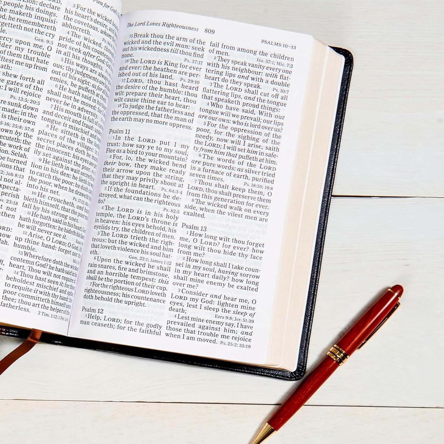 KJV Large Print Personal Size Reference Bible, Charcoal LeatherTouch Crown of Thorns, KJV Holy Bible, Red Letter, Pure Cambridge Text, Presentation ... Full-Color Maps, Easy-to-Read Bible MCM Type - Image 6