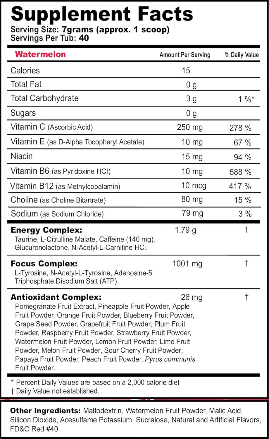 G Fuel Watermelon Energy Powder – 9.8 oz Tub (40 Servings) – Natural Energy  Drink Powder, Energy and Focus Supplement