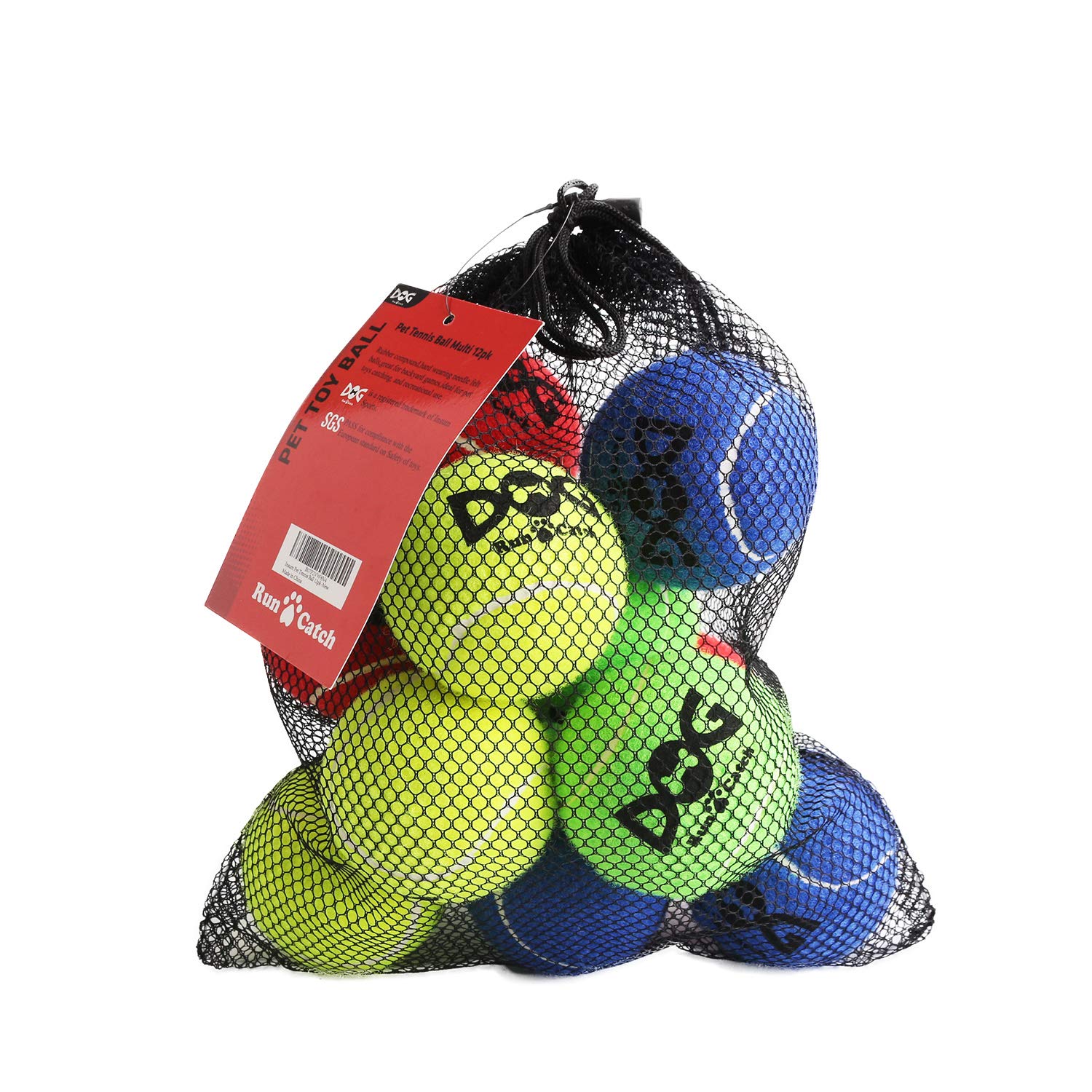 Tennis Balls for Dogs - 12 Pack 2 5 Durable Non-Toxic Outdoor Dog Toys Balls with Mesh Bag