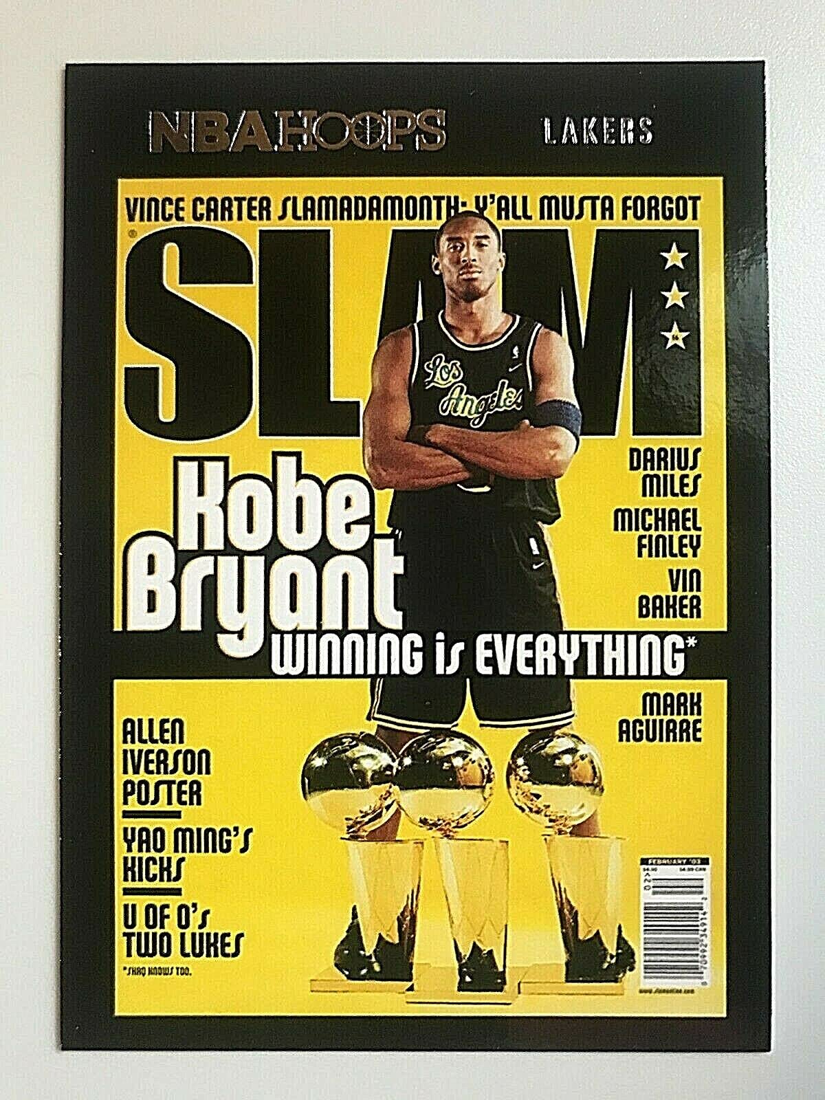 2020-21 Panini NBA Hoops SLAM Insert #19 Kobe Bryant at Amazon's Sports  Collectibles Store