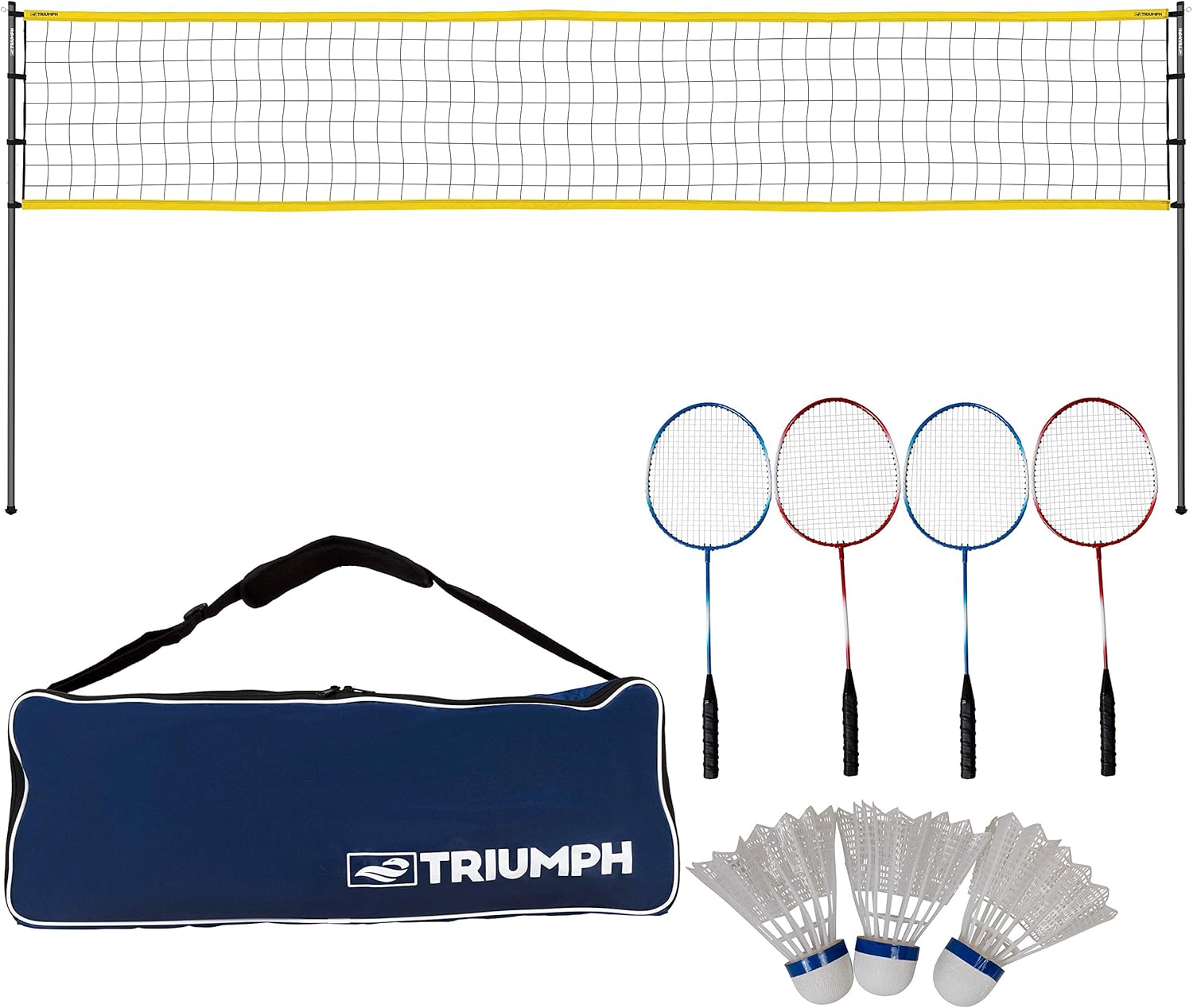 Triumph Competition Badminton Set with Steel Construction