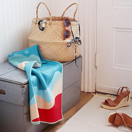 Miniatura 2 de Lujosas toallas de gran tamaño (70.9 x 23.6 in), hechas de materiales reciclados, de secado rápido, sin arena y compactas, resistentes al olor,