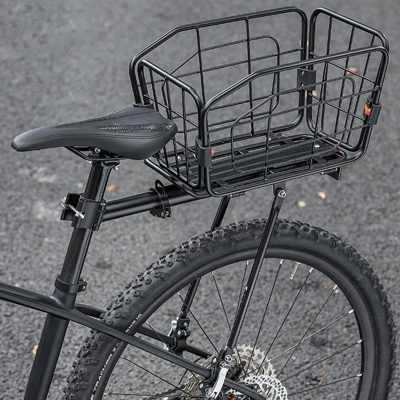 Cestino portabici – 20L Heavy Duty Cargo Carrier | Cestino posteriore per | bicicletta, per shopping, viaggi, ciclismo città, pendolarismo, fitness