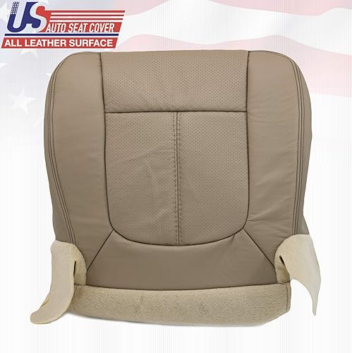 Miniatura 5 de 2015 2016 para Ford F250 Lariat conductor/pasajero parte inferior perforada cubierta de asiento de cuero