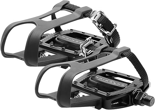 BV Shimano SPDLook Delta - Pedales de bicicleta compatibles con 916 pulgadas con clips para los dedos del pie, pedales de pelotón para zapatos