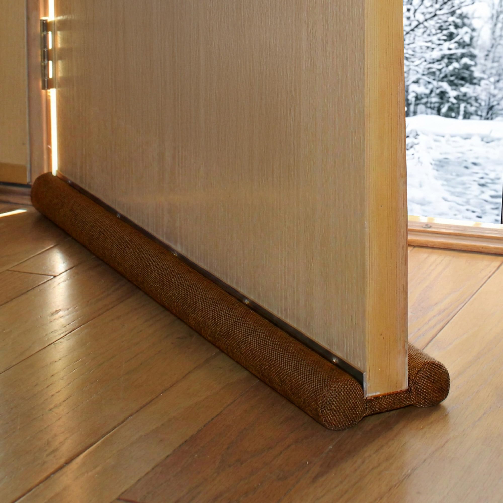 Evelots Door Draft Stopper, Covers Door Gaps up to 2 Inches, Door Noise Blocker, Window Breeze Blocker, Adjustable Door Sweeps, 36 Inches Long, Can be