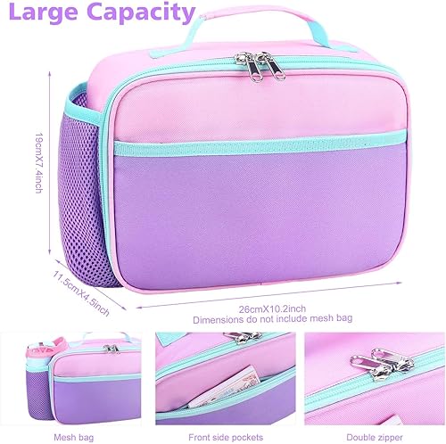 Miniatura 208 de RHCPFOVR Kids Lunch Bag - Insulated Lunch Box for Boys Girls,Washable Lunch Bag and Reusable Toddler Leak-proof Lunchbox for School and Daycare