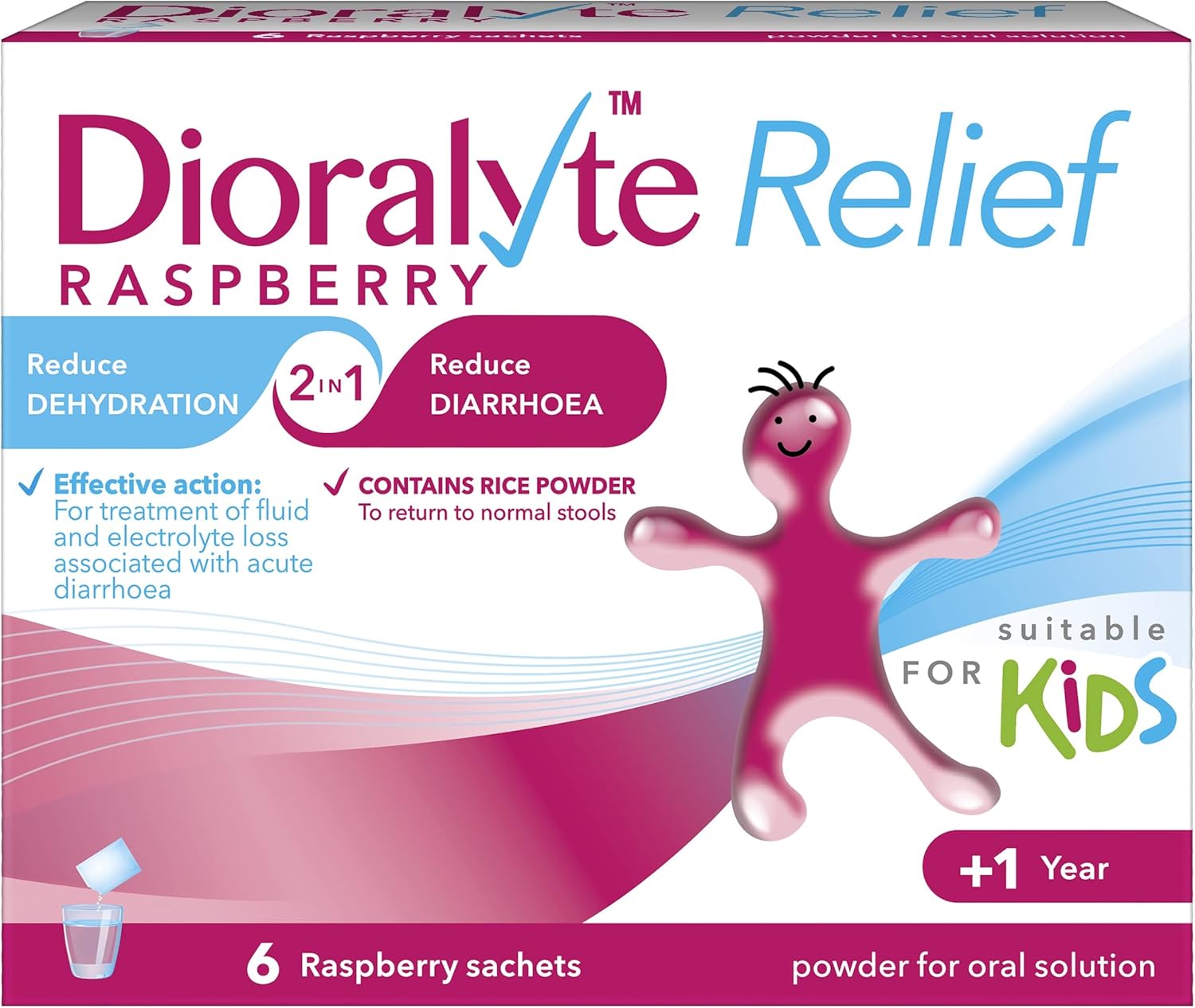 Dioralyte Relief Oral Rehydration Therapy Raspberry Flavour 6