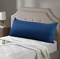 Vista 8 de Evolive Nueva Funda de Almohada Corporal de Hilo 300TC 100% Algodón con Cierre de Cremallera Oculto 21"x54" (Gris Carbón)