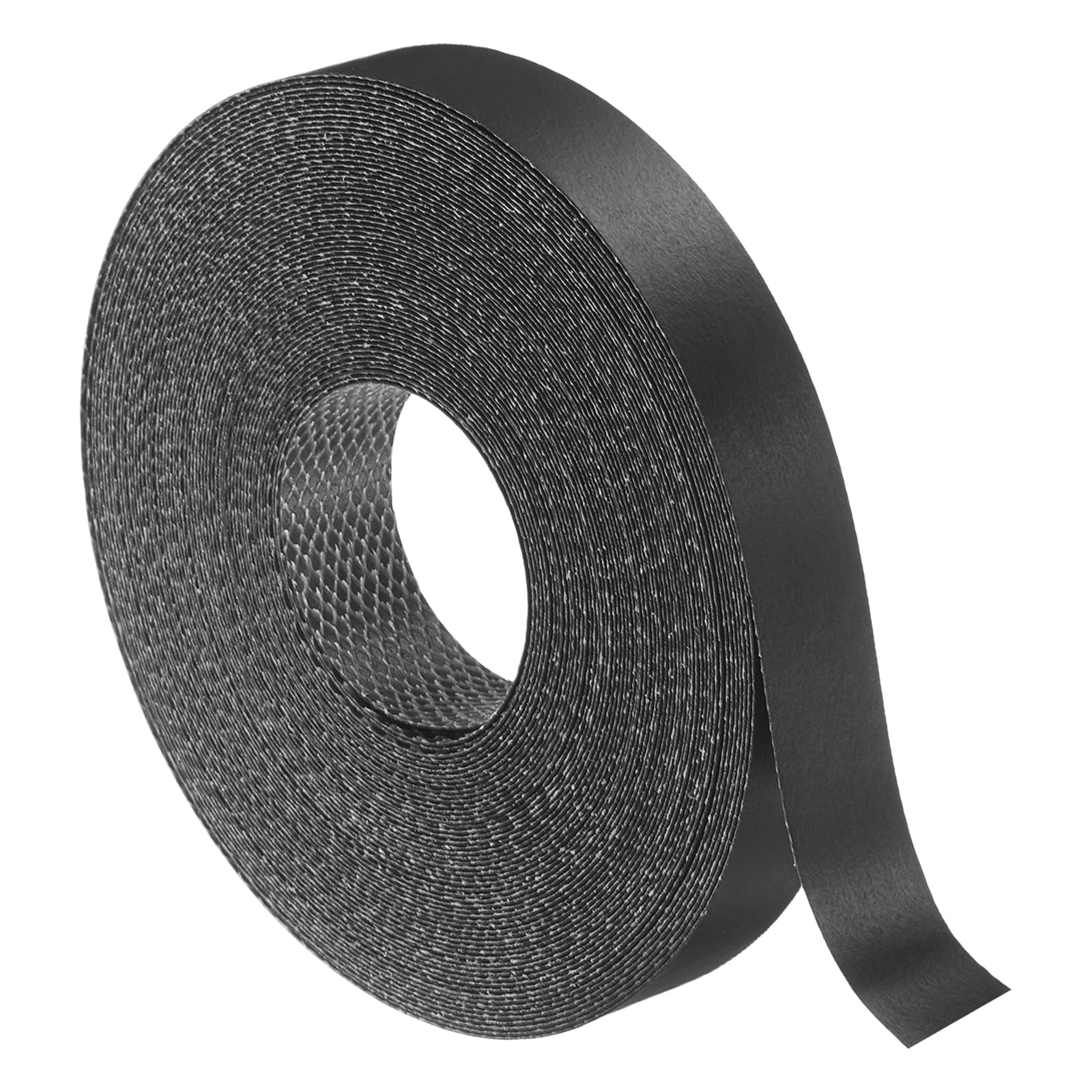 sourcing map Black Edge Banding Tape, 19mm x 8m Pre-Glued Flexible Veneer Edge Edging Strips Wood Tape for Cabinet Repair and Furniture Restoration