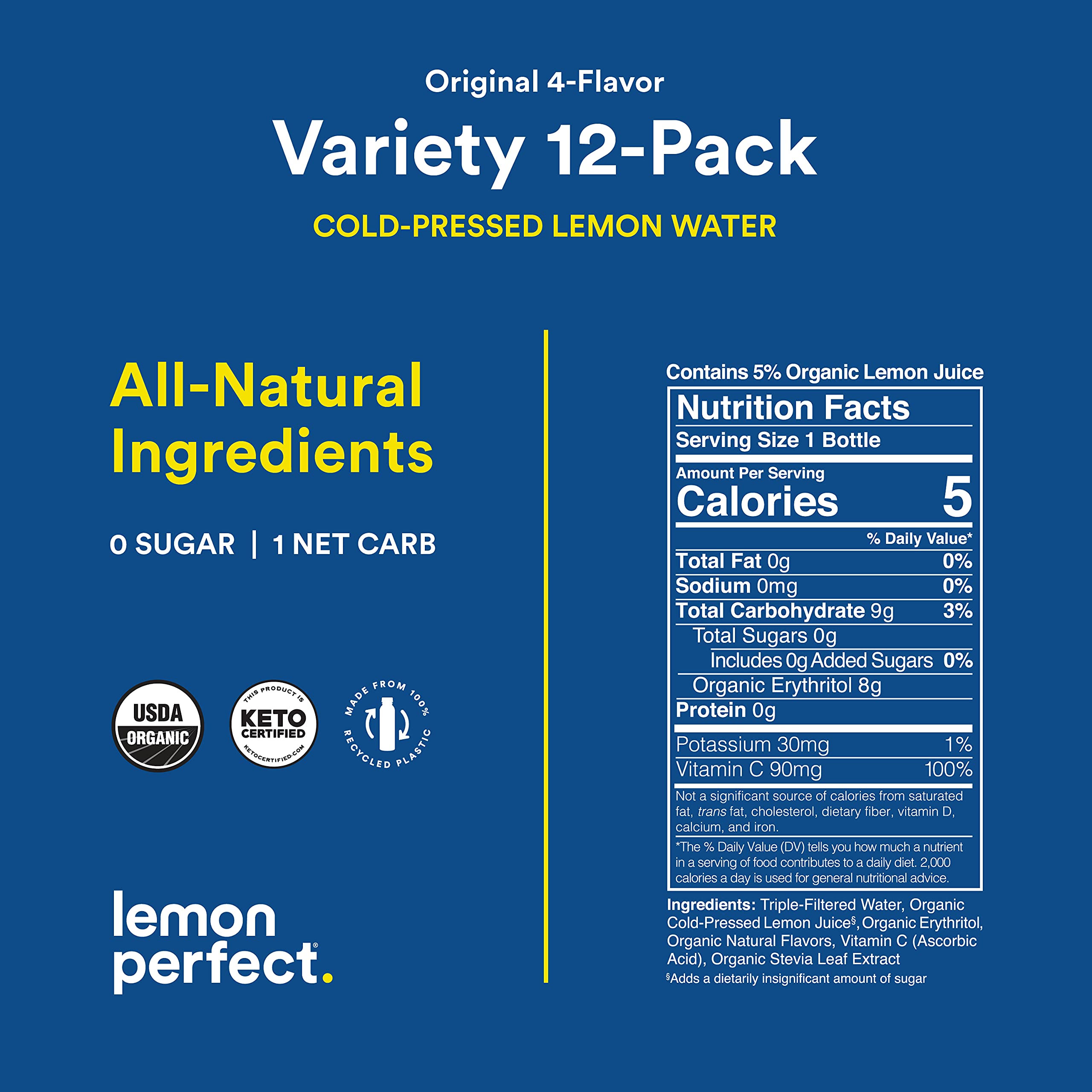 Buy Lemon Perfect, Organic ColdPressed Lemon Water, Squeezed from Real