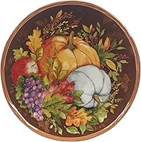 Vista 5 de Certified International Harvest Blessings 8.5" Salad/Dessert Plate, Multicolor, Medium, Set of 4