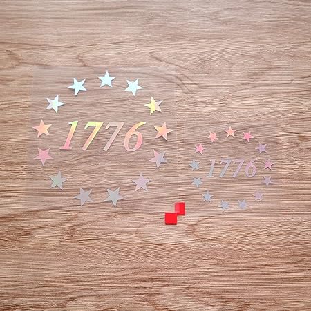 Amazon.com - 1776 Flag 13 Stars Circle Sticker Decal Vinyl 09242b - 2 ...