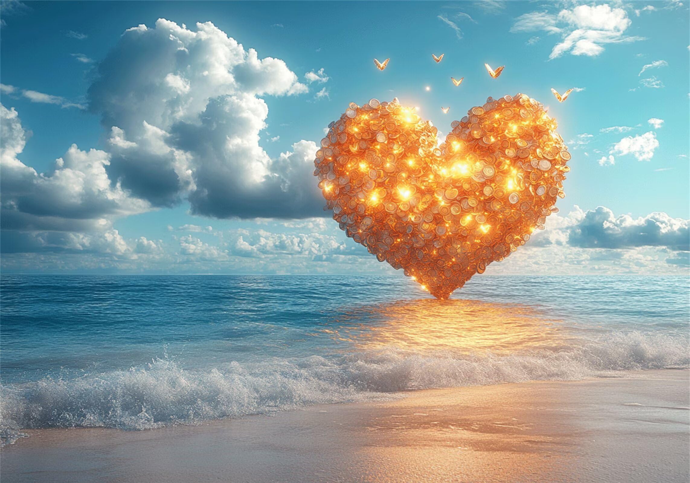 Strand Puzzle 5000 Teile Erwachsene Klassische Puzzles Liebe Jigsaw Anspruchsvoll Impossible Schwer Pädagogisches Spielzeug Kinder Holzpuzzlem Groß Puzzlespiel Geeignet für alle Altersgruppen P-207