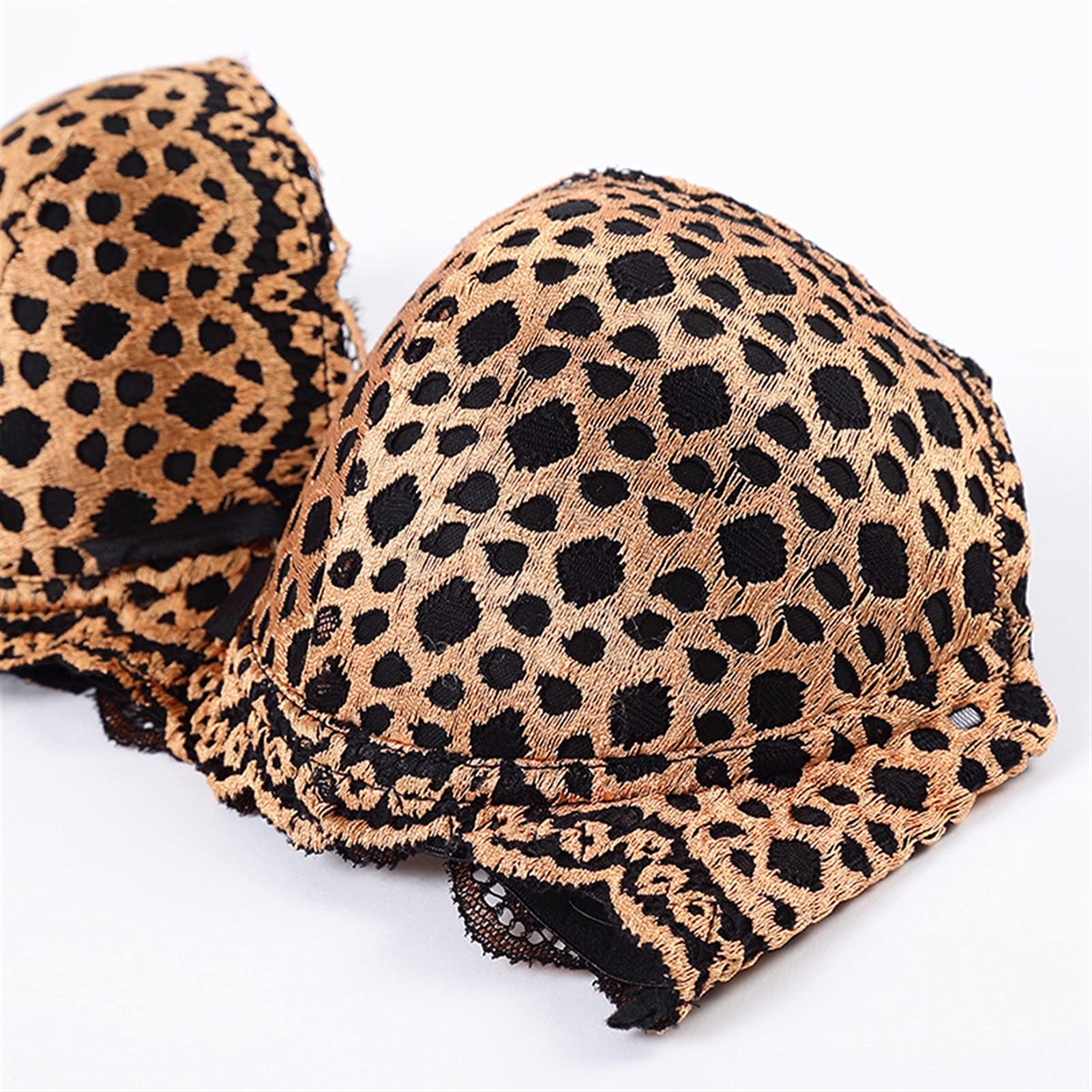 YZCIS Conjunto de lencería para Mujer, lencería de Leopardo, Sujetador de Encaje y Bragas con Tirantes, picardías de Malla, Ropa Interior, Conjuntos de Mono, Bralette, Ropa de Dormir
