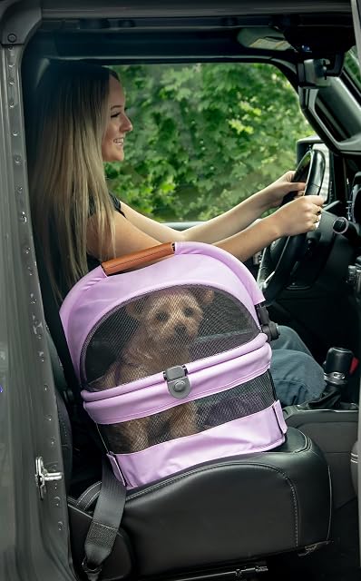 Foto 4 de 7 de Pet Gear, Transportín ultraligero sin cremallera de vista 360º para mascotas, perros pequeños y gatos
