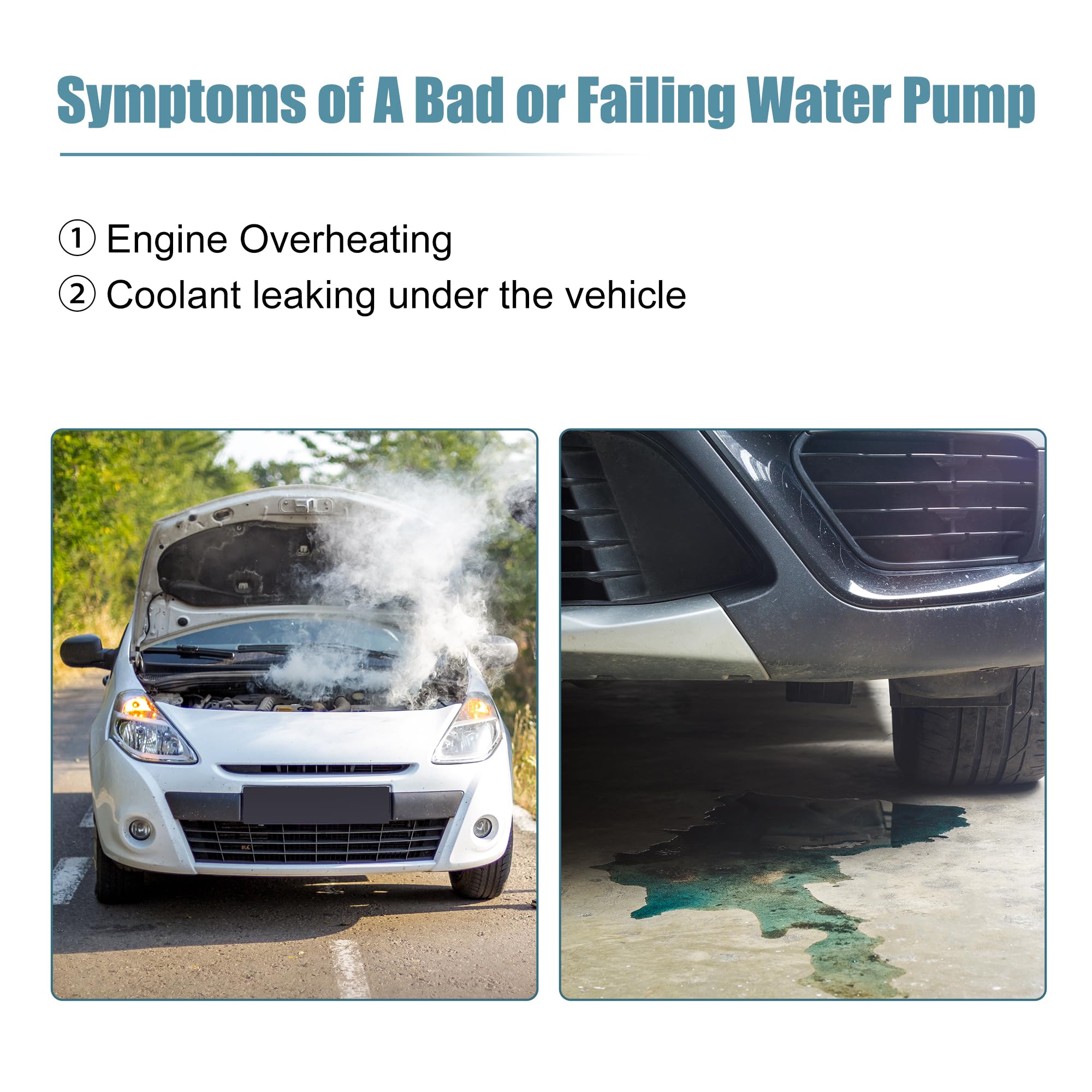 X AUTOHAUX Electric Engine Water Pump Auxiliary Coolant Water Pump for BMW 135i 535i 640i 740i X1 X3 X5 X6 Z4 11517632426 11-51-5-A05-704 11-51-9-455-978