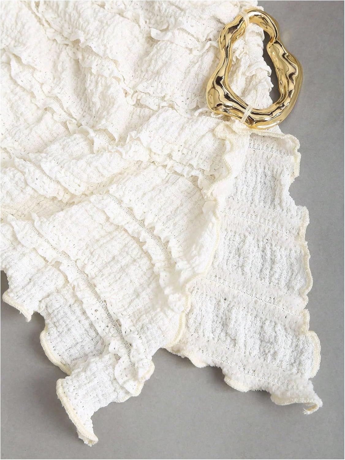 SOLY HUX Women's Off The Shoulder Long Sleeve Tops Y2K Going Out Crop Tees Asymmetrical Trendy T Shirts Clubwear - Image 4