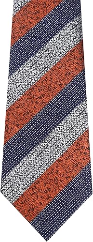 Vista 144 de Secdtie Corbata clásica de seda tejida jacquard a rayas para hombre Gris Negro