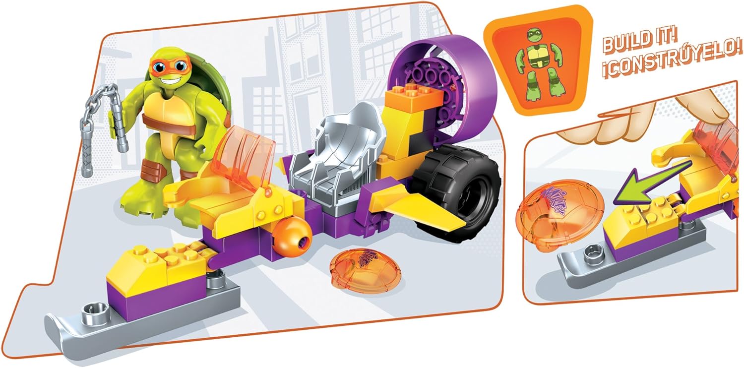 Mega Bloks TMNT Half-Shell Heroes Mikey's Jet Cruiser