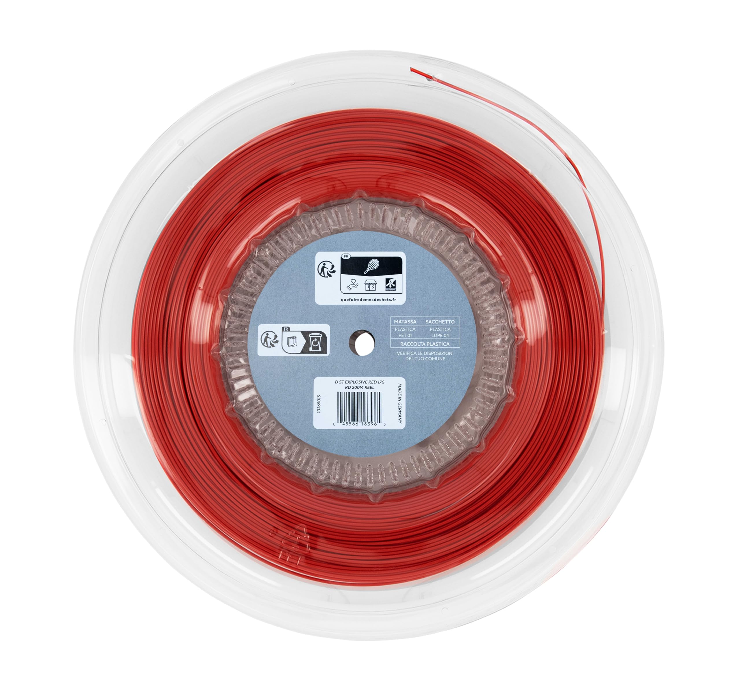 DUNLOP Bobina Explosive Red 17G 200m – Bobina in Poliestere Power & Control