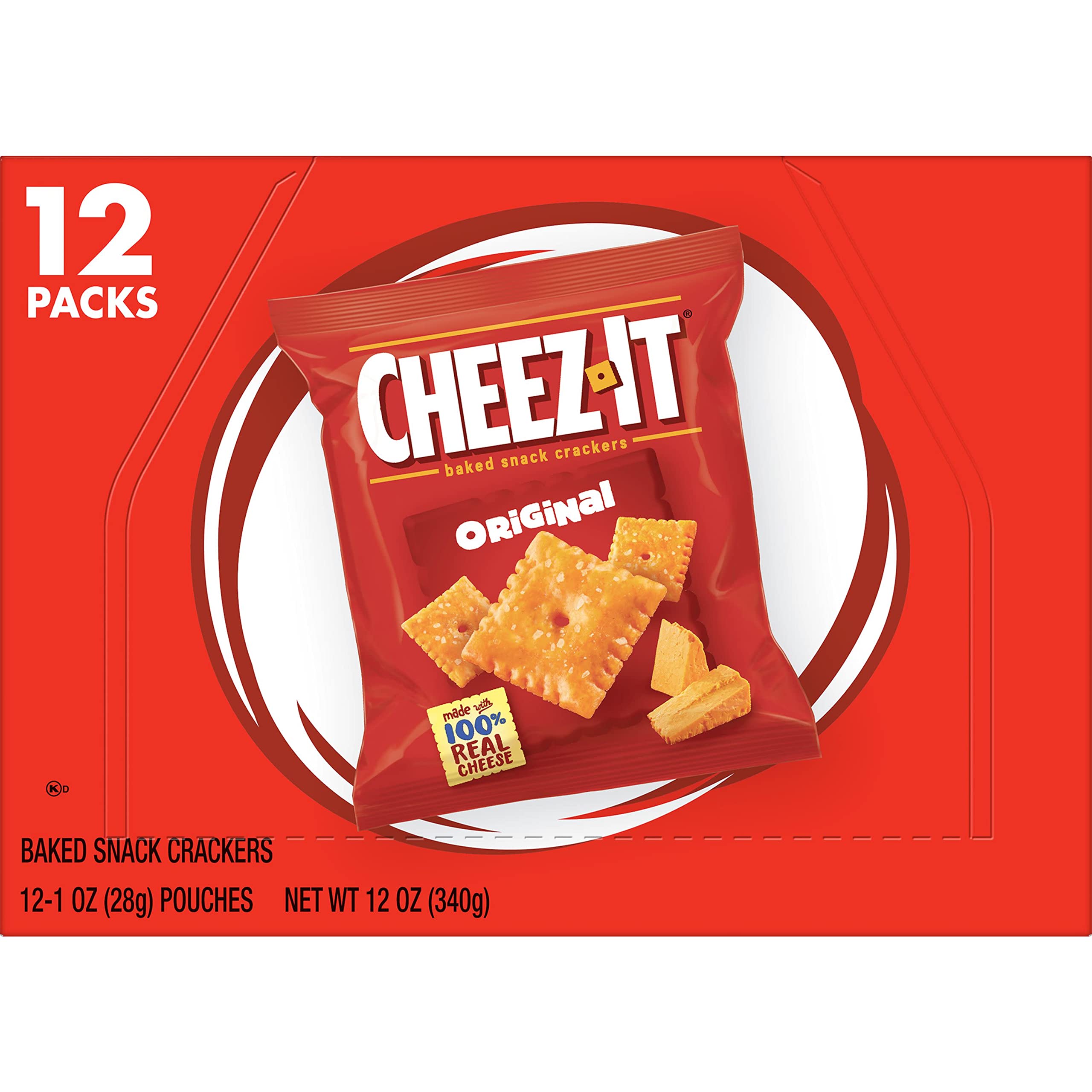 Cheez-It Snack Crackers Original - 12 PK