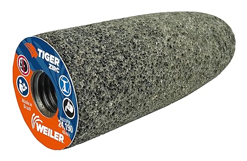 Weiler 68308 Tiger ZIRC Tipo 16 Cono de molienda portátil, punta redonda, Z20-S, 1-12 pulgadas x 3 x 58-11, (paquete de 12)