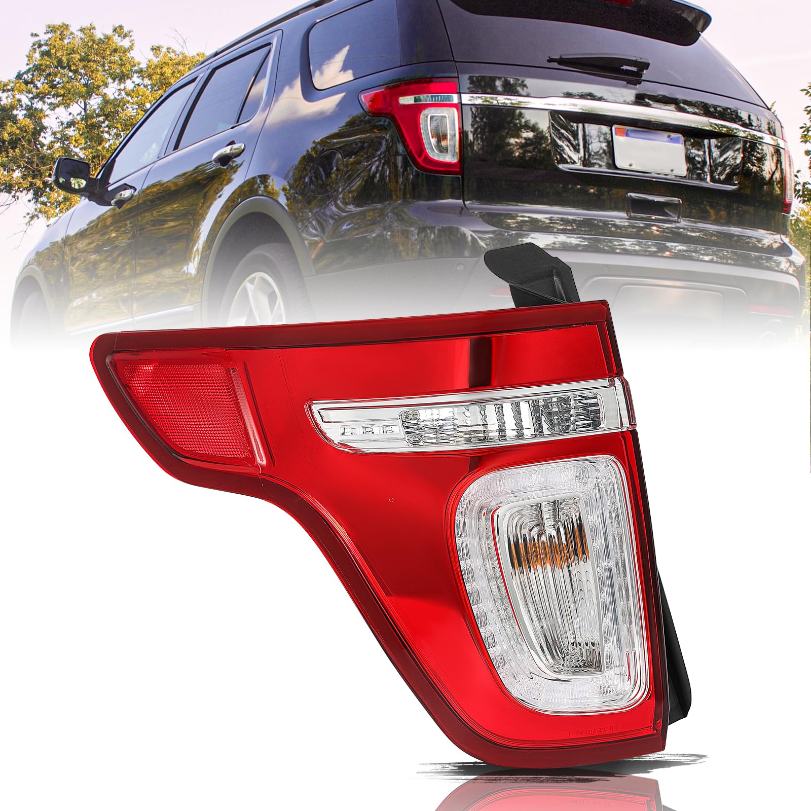 Aosky LED Tail Light Assembly for 2011-15 Ford Explorer