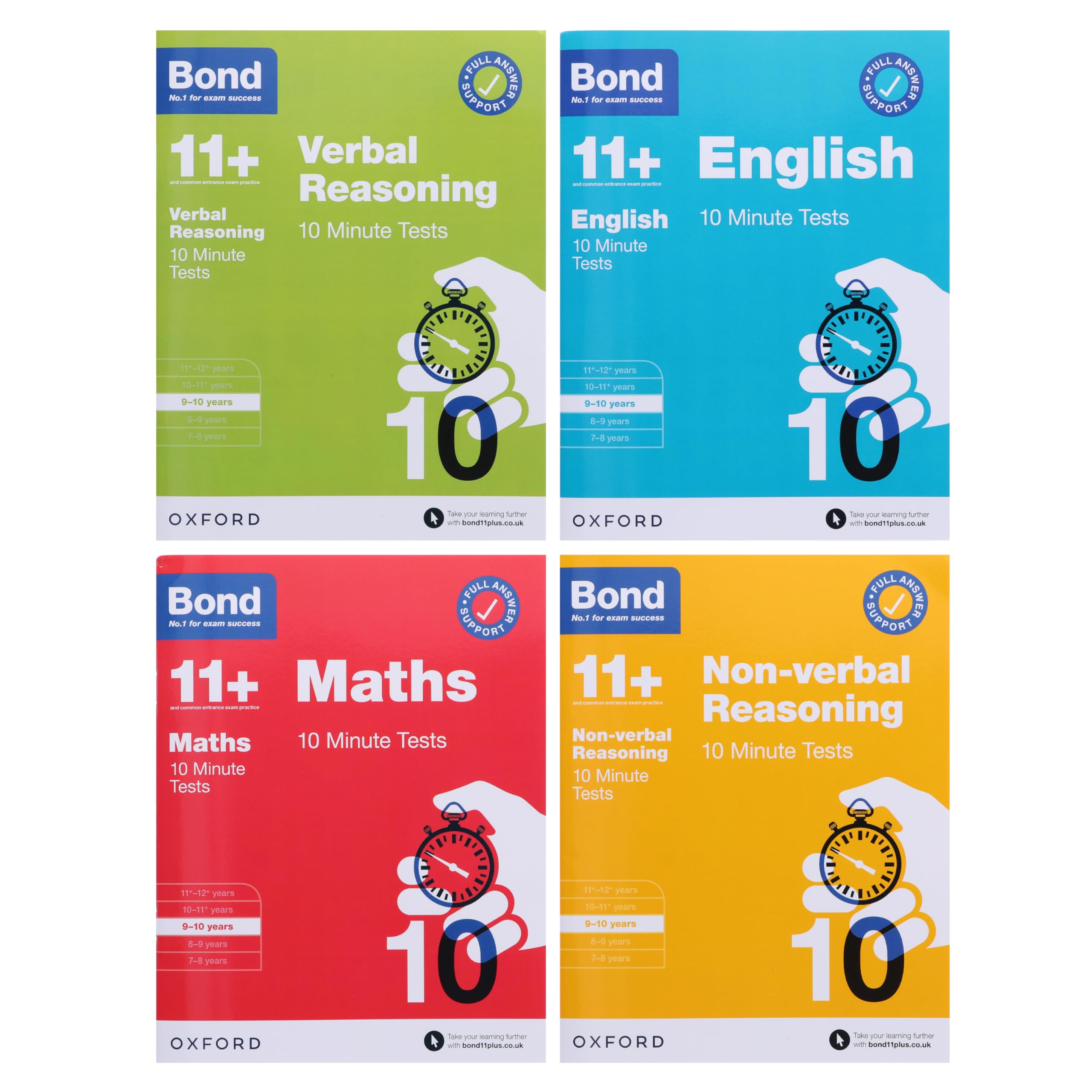 Bond 11+: Bond 11+ 10 Minute Tests 9-10 years Bundle (for GL Assessment & other 11 plus exams)