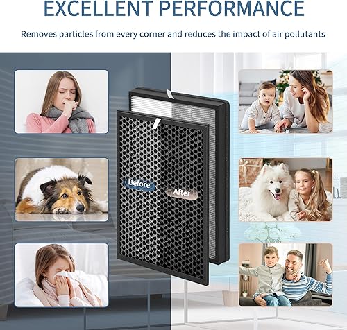 Miniatura 4 de Juego de filtros de repuesto FY1410 compatible con Philips 1000 1000i Series Air Puri-fier modelo FY1410 FY1413 AC1215121312121216, 1 x FY141340