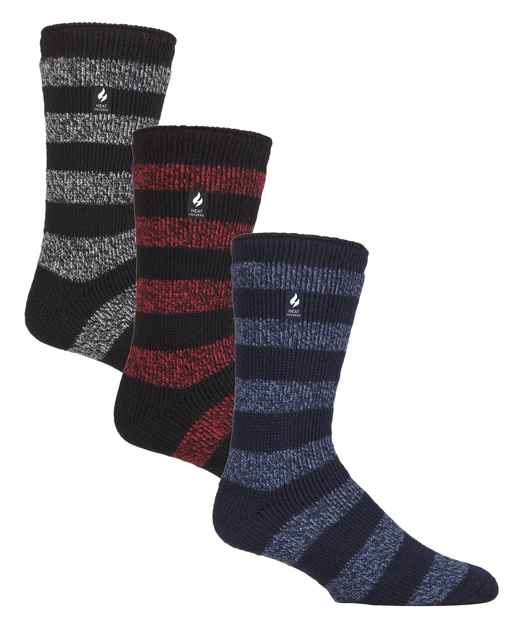 Heat Holders Men's Palermo - 3 Pair Pack Multipack Insulated Thermal Socks For Winter 6-11