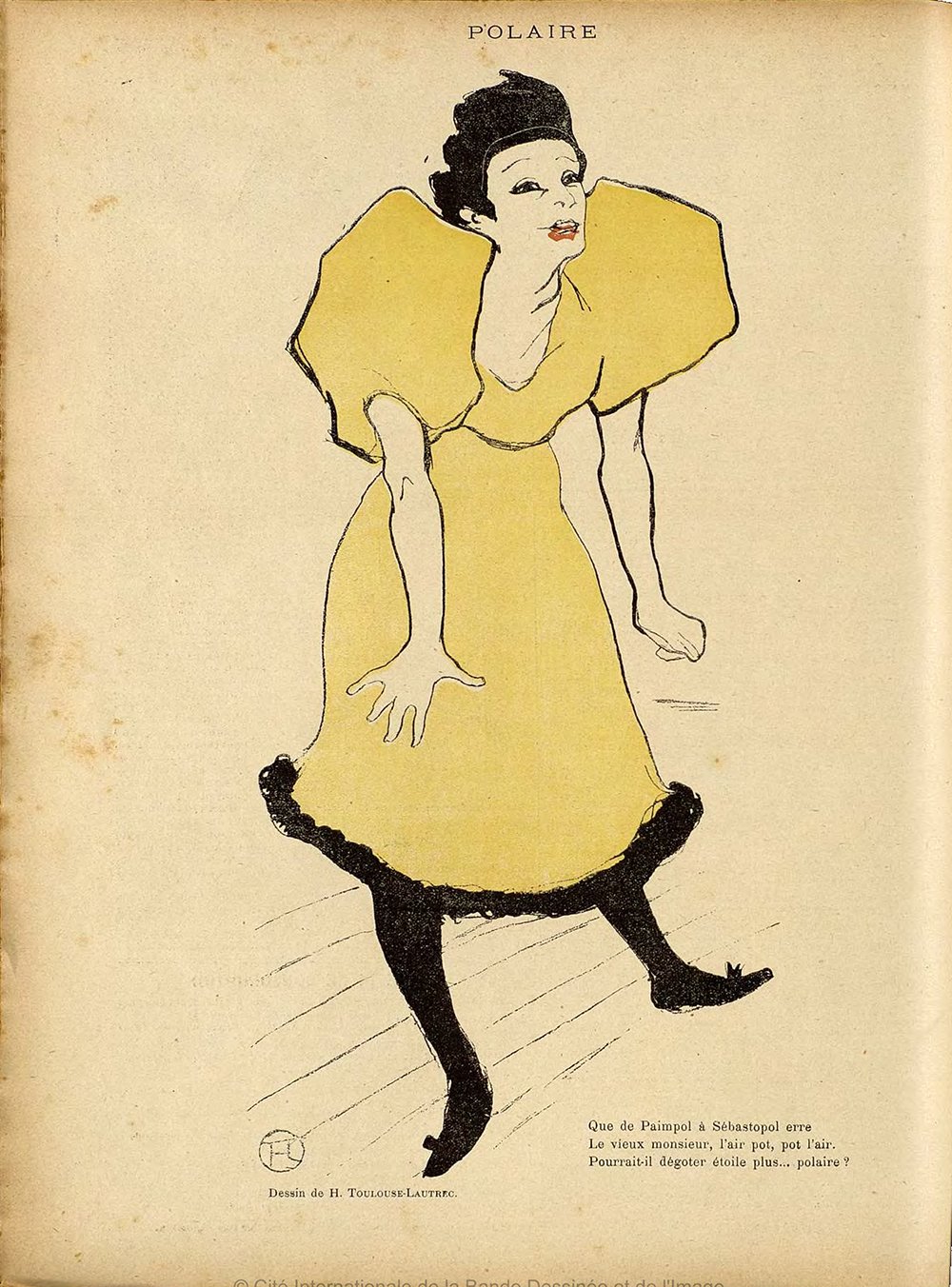 Affiche Henri Toulouse Lautrec Polaire grand format pour salon chic