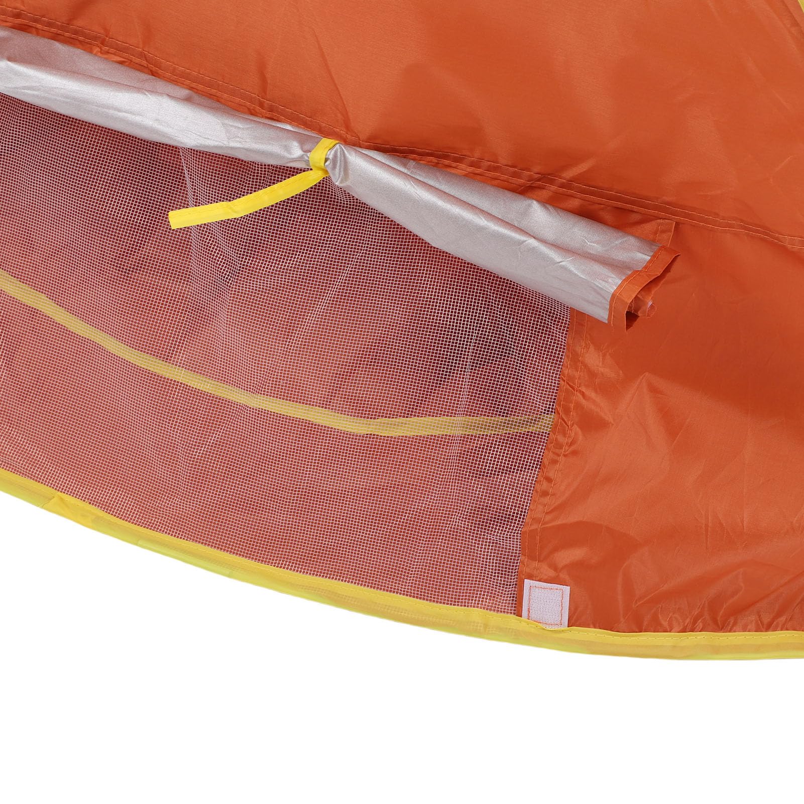 Cosiki Tenda da Spiaggia per Bambini Pop-up a Prova di Sole con Piscina per Campeggio All'aperto, Tenda da Spiaggia Portatile Leggera per Bambini, Protezione UV50+ (ORANGE)