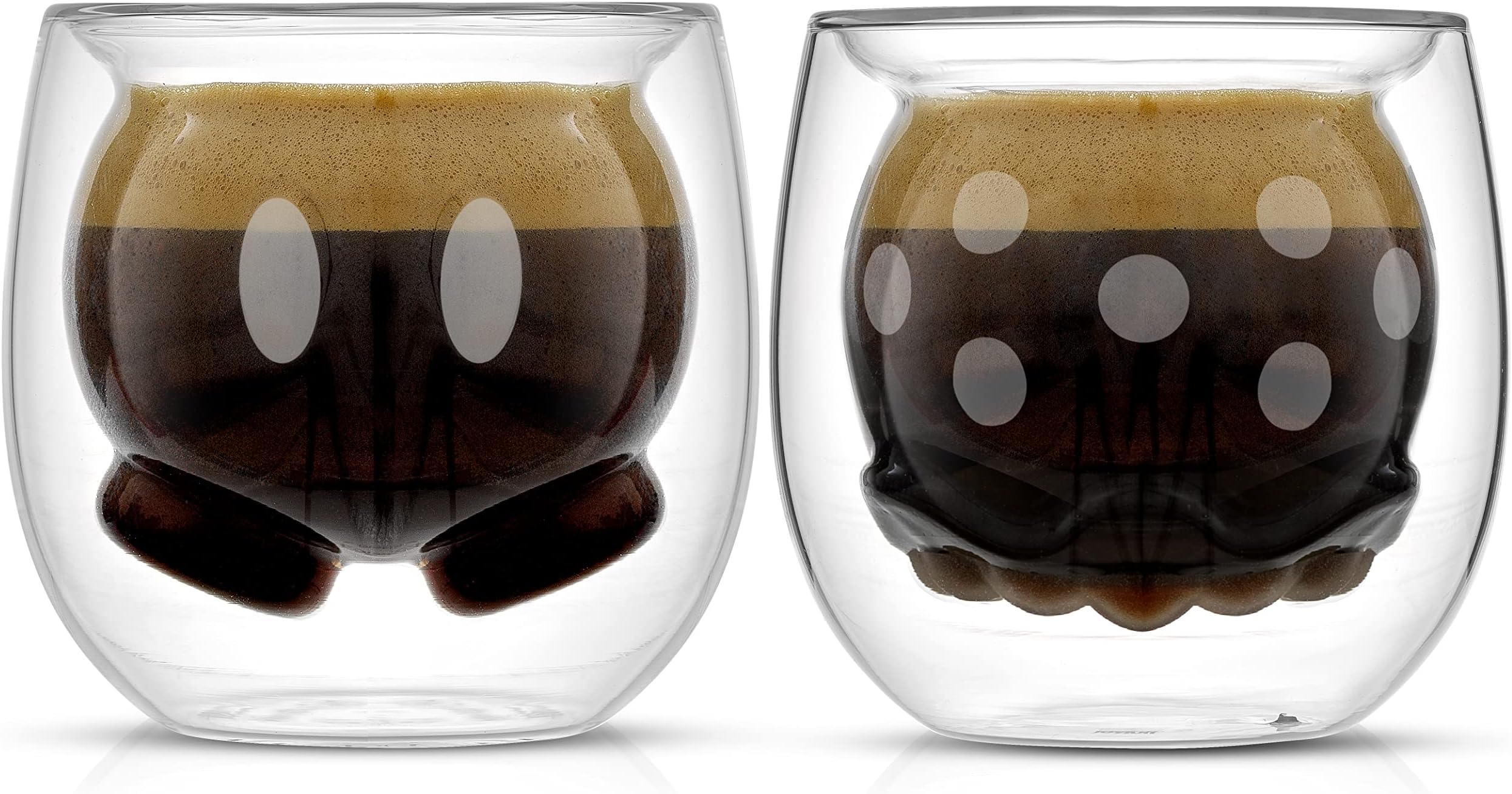 JoyJolt Double Walled Espresso Glasses Christian Siriano