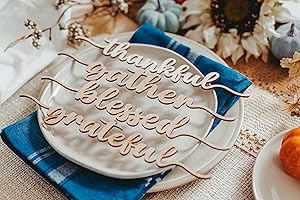10" Friendsgiving Place Card Holders for Thanksgiving Table Decor