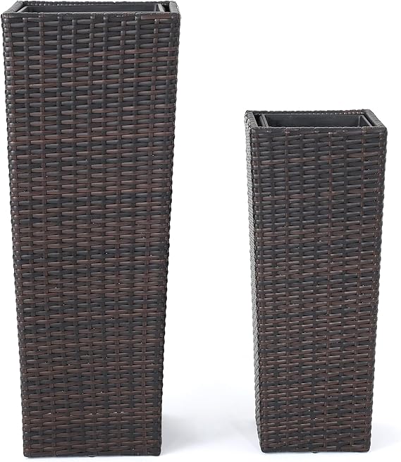 Christopher Knight Home Supporto Per Piante Da Esterno In Teak, 6 Fioriere Regolabili, Traliccio Aperto 90x43x153 Cm